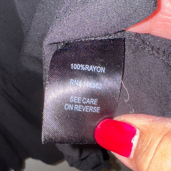 Torrid Black Dress with Blue Embroidery. Pre-loved Good Condition - Picture 5 of 9